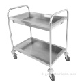 Carrello da cucina con carrello per la raccolta del bollitore a tubo tondo SS304